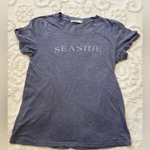 The Seaside Store Florida Stateside Tee Slate Blue Women's Top  used condition S